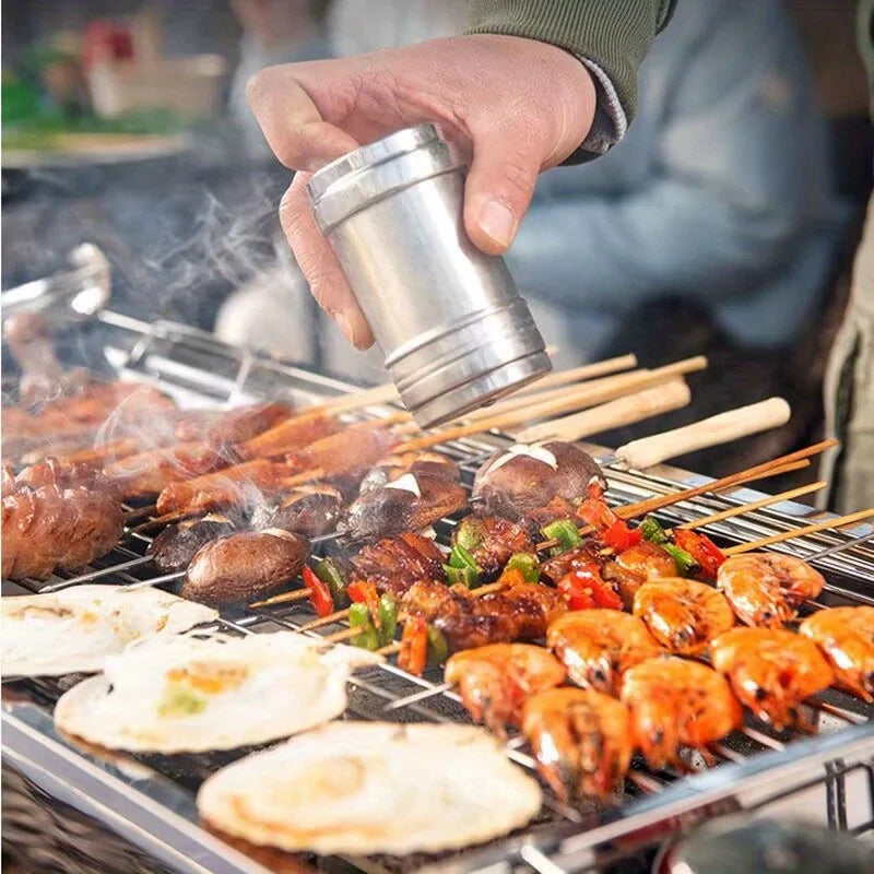 Portable Stainless Steel Barbecue Grill Folding Rack Outdoor