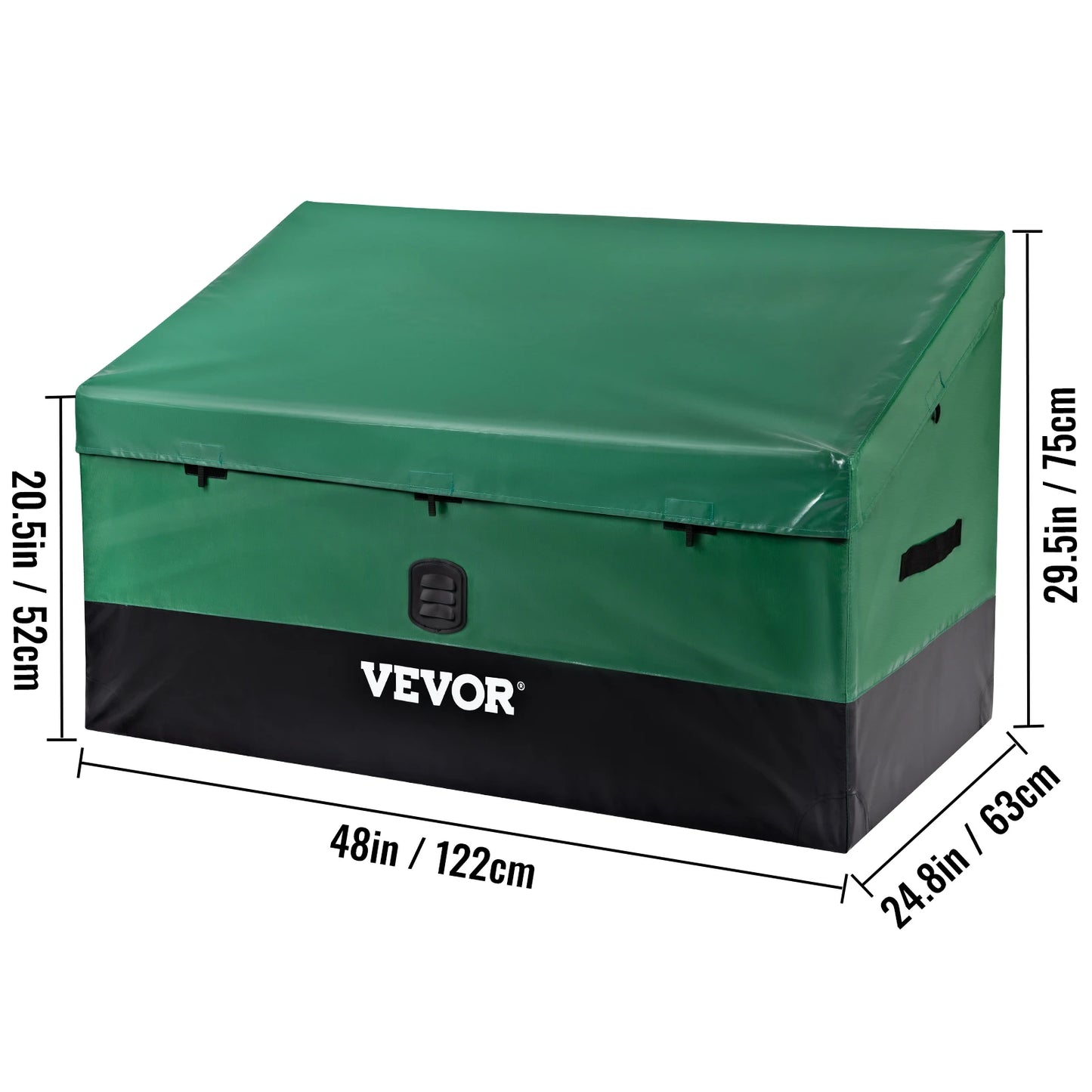 SucceBuy Outdoor Storage Box Patio Deck Box 100 /150 /230 Gallon Waterproof PE Tarpaulin Patio & Garden Furniture Home & Garden