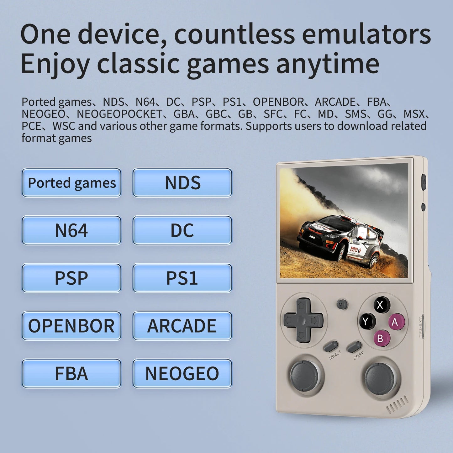Batlexp G350 Handheld Game Console 3.5 Inch IPS Retro