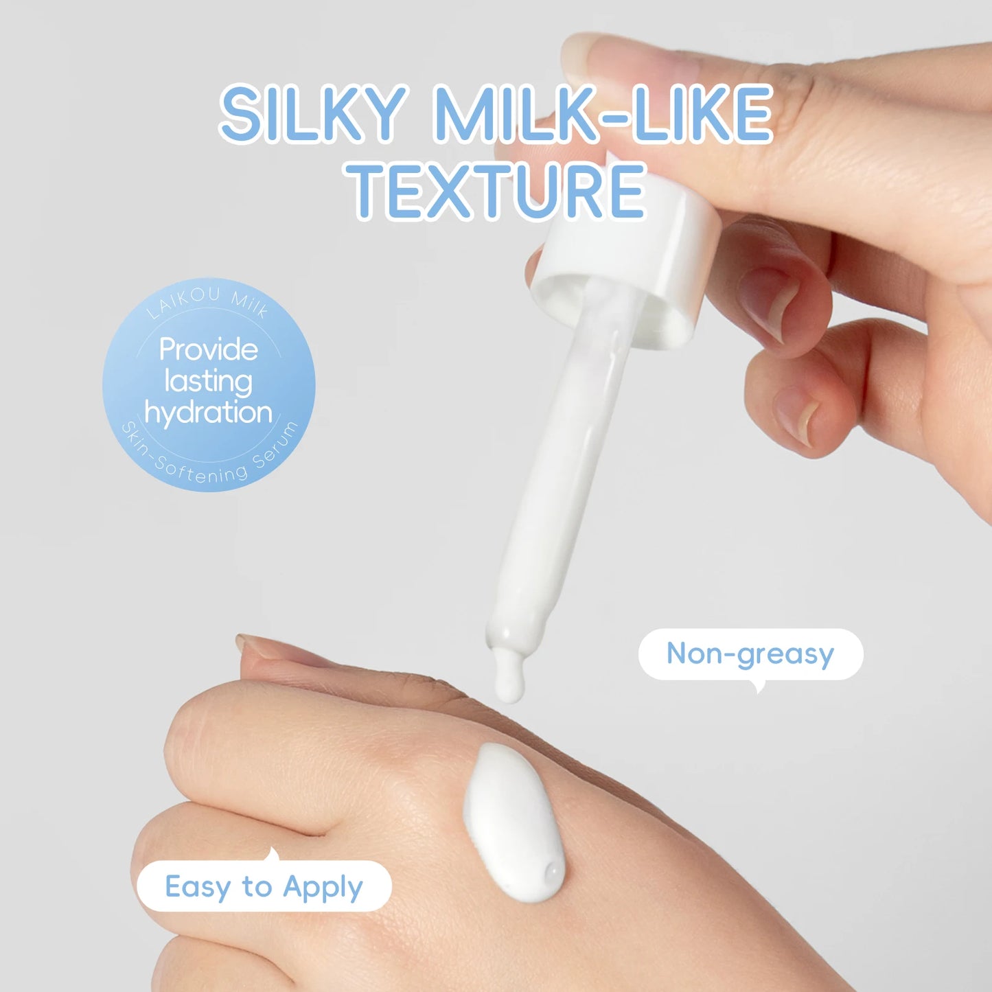 Laikou Milk Skincare Set Travel Kit Softening Serum Cream