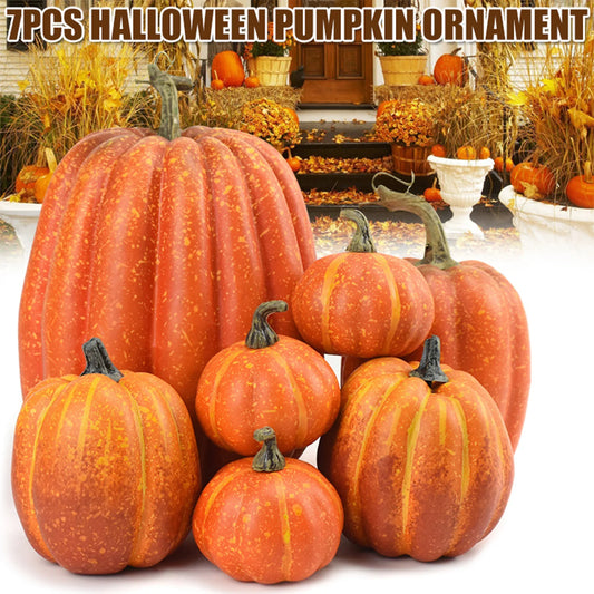 Fake Foam Pumpkins For Halloween Decor Realistic Ornaments