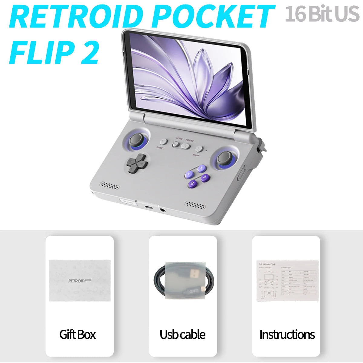 Retroid Pocket Flip2 Android13 Five Point Five Inch AMOLED