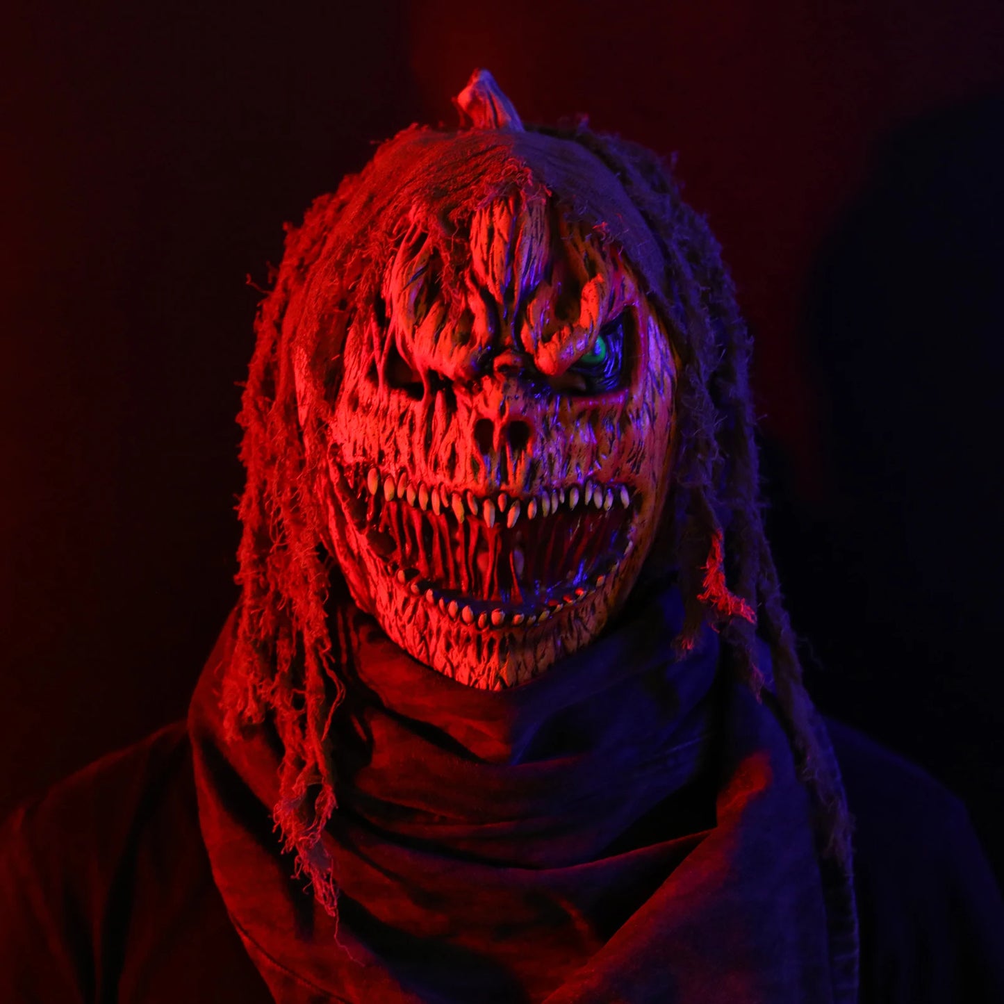 Halloween Scary Pumpkin Ghost Wig Cosplay Mask For Women