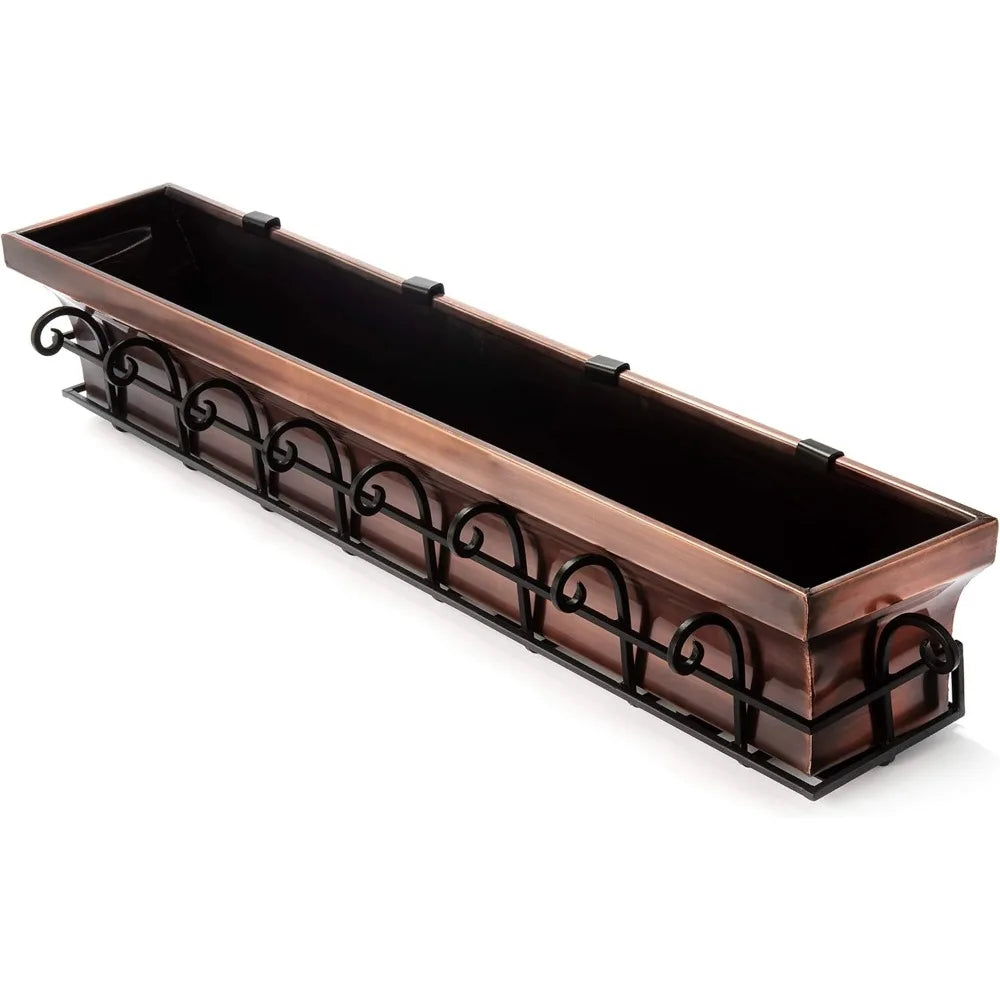 Rust Resistant Window Planter Box Stainless Steel Copper
