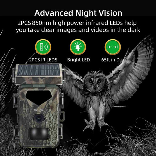 New Hunting Game Camera 20MP/1080P Hunting Camera 0.3s Trigger Speed Night Vision Motion Activated Trail Camera for Outdoor