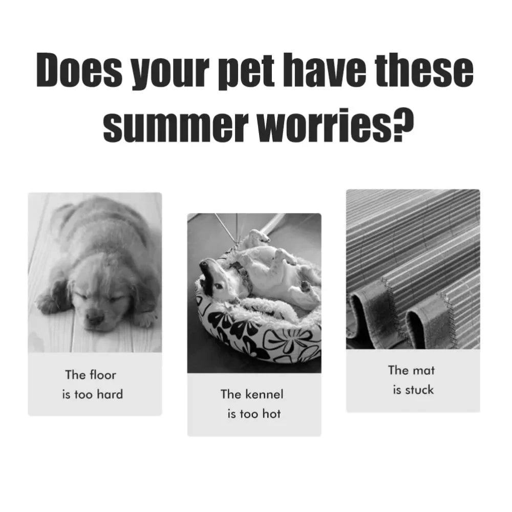 Pet Summer Cooling Pad Self-Cooling Ice Silk Pet Bed Dog Cat Nest Breathable Cooling Cooling Sleeping Pad Cat crates Litter mat