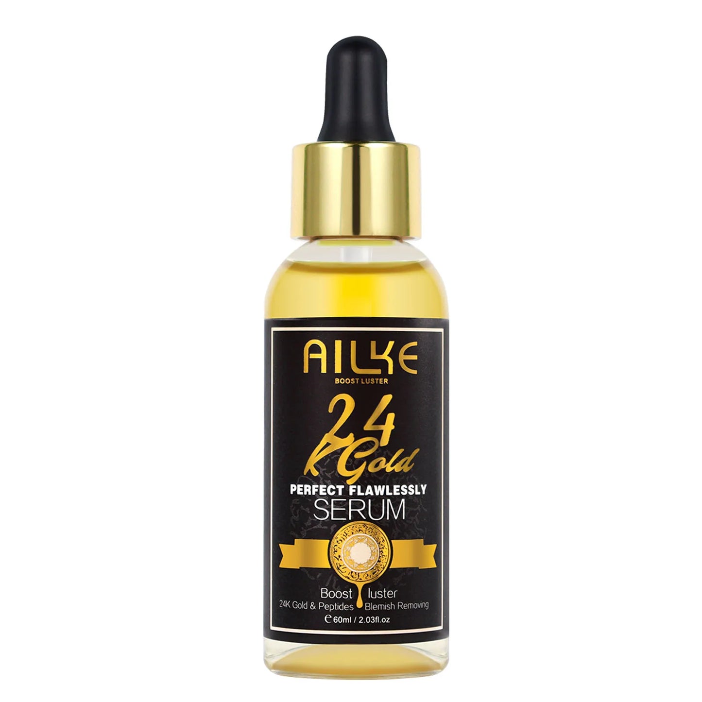 AILKE 24K Glod Flawlessly Skin Care Range, Skin Whitener, Reduce Dark Spots, Melanin, Wrinkles, Moisturize, For Women & Men