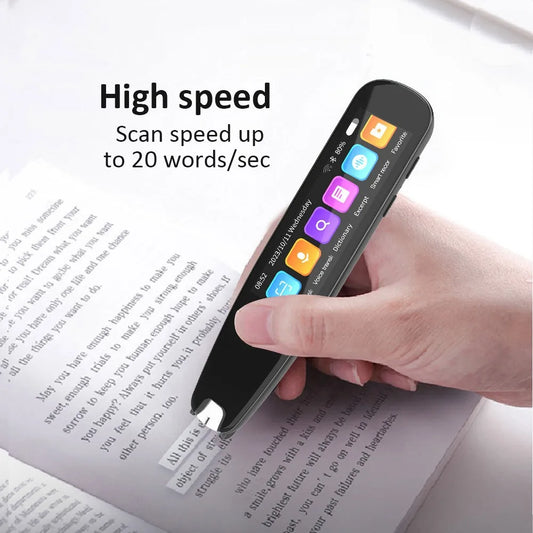 Smart Voice Translator Pen White International Edition WiFi Translation Scanning Pen for Multilingual Learning