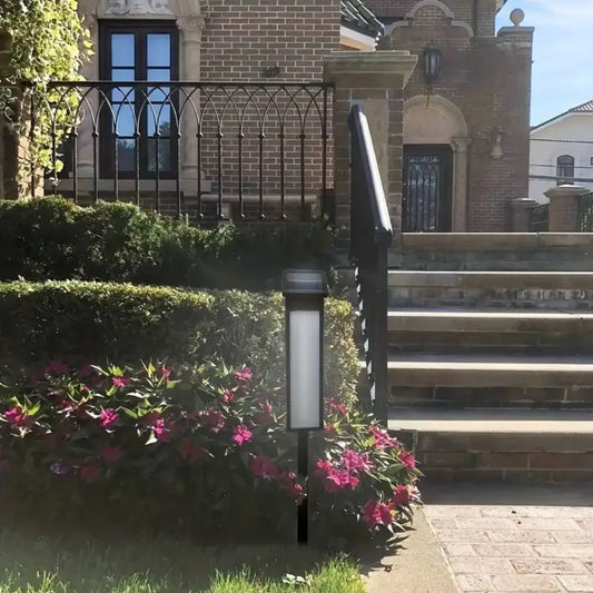1 pc Solar Light Powered House Number, Address Sign With Lighting, Pole Mount, Smart Light Control 400mah