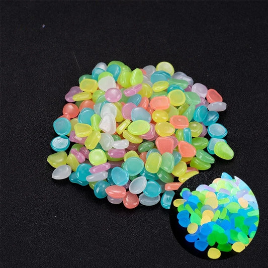 Glow In The Dark Garden Pebbles 100 Pcs For Outdoor Use