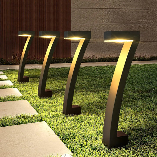 6Pack Bright Solar Outdoor Lights Pathway 12H Garden Yard Walkway