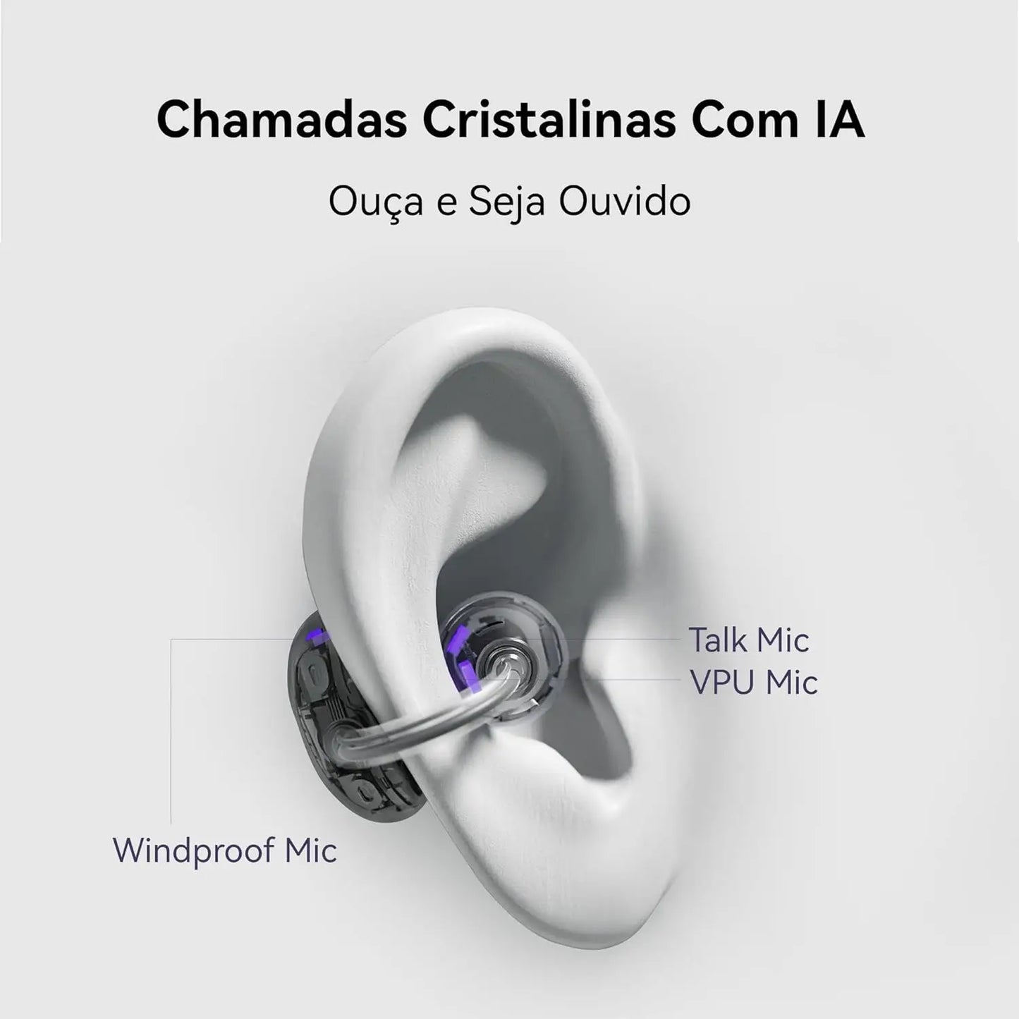 HUAWEI FreeClip Wireless Earbuds - Open Ear Bluetooth Earphones with Long Lasting Battery  AI Crystal Clear Sound - Lightweight