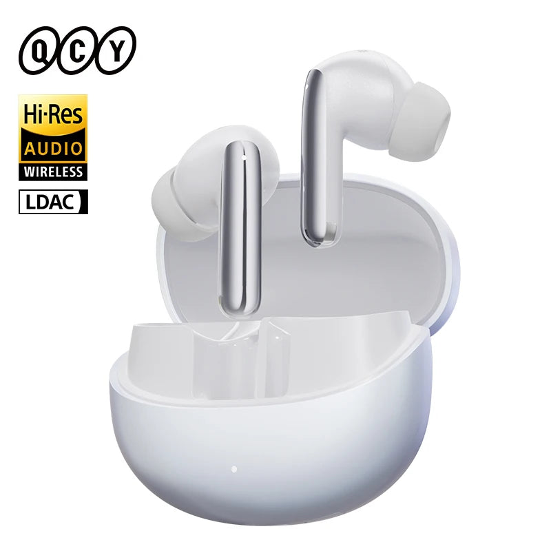 QCY MeloBuds Pro ANC Wireless Bluetooth Earphones 46dB Hybrid ANC Hi-Res LDAC Bluetooth 5.3 Earbuds 6 Mic 34H Playtime