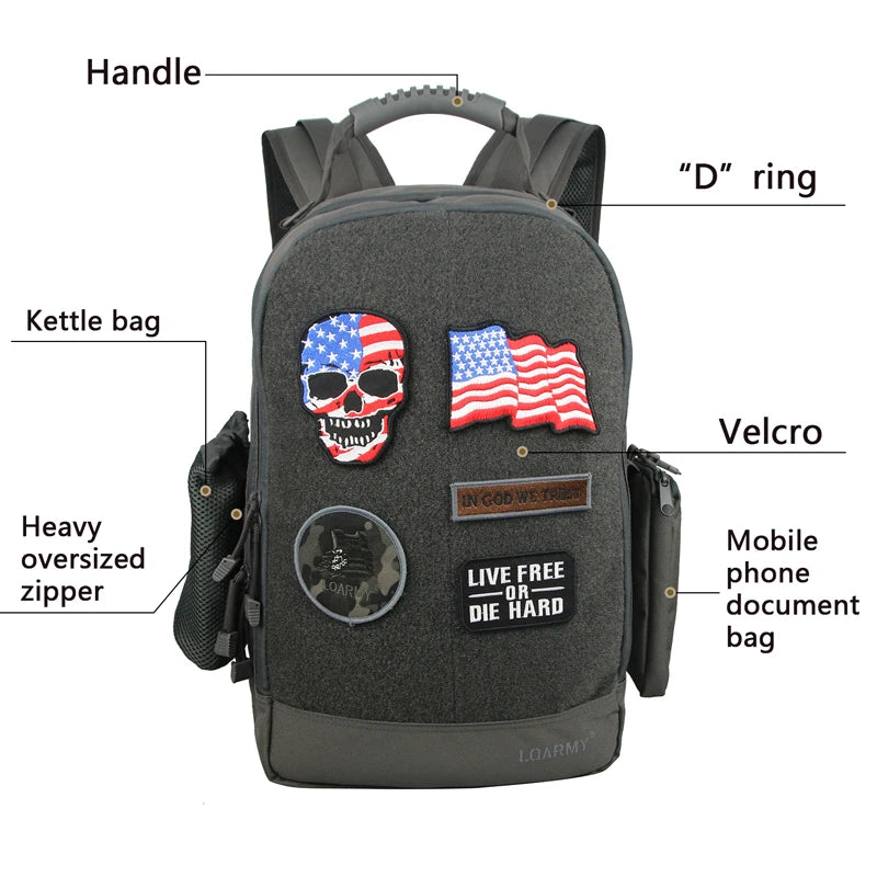 35L Outdoor Tactical Backpack Military Rucksacks Men Waterproof Multi-function Laptop Bag
