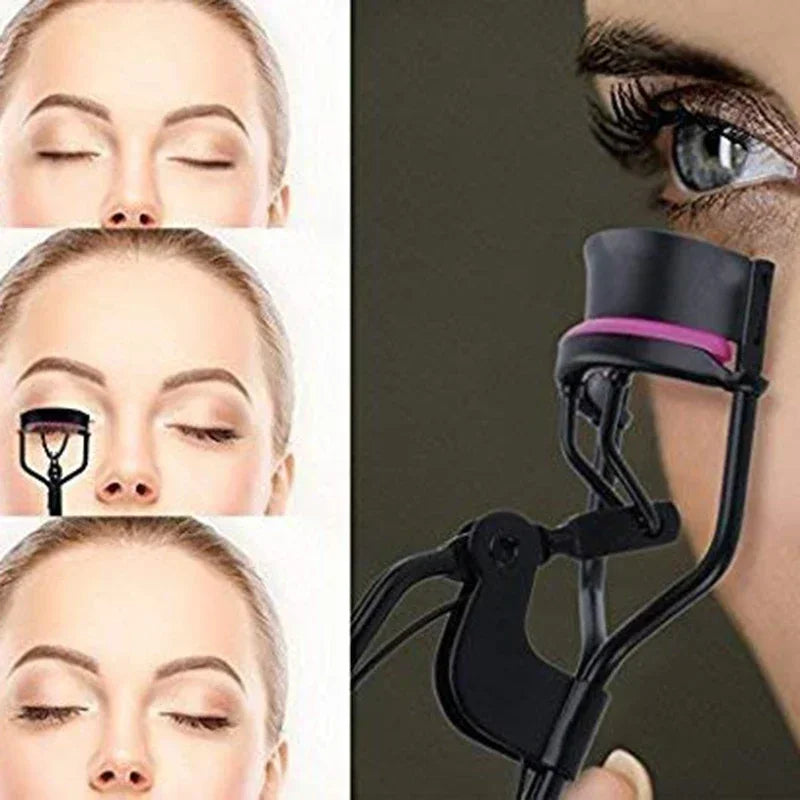 Eyelash tools 2Pcs Eyelash Curler  Pads Women Professional Eyelashes Curling Tweezers Clips Lasting Eyes Makeup Beauty Tools