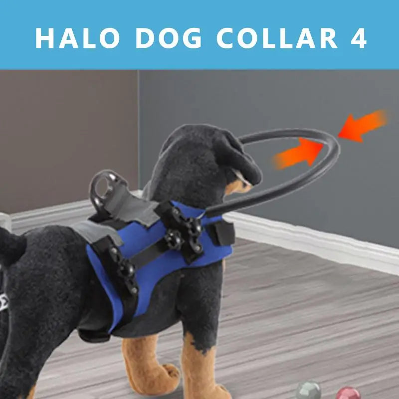 Blind Dog Harness Guiding Device Pet Safe Lightweight Adjustable Blind Dog Collar Blind Dog Accessory Safety Comfortable Bumper