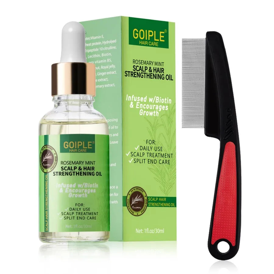 Thermal Protectant Spray Hair Growth Oil Heat Protector Serum Moisturizing Essence Conditioner Spray Satin Bonnet Detangler Comb