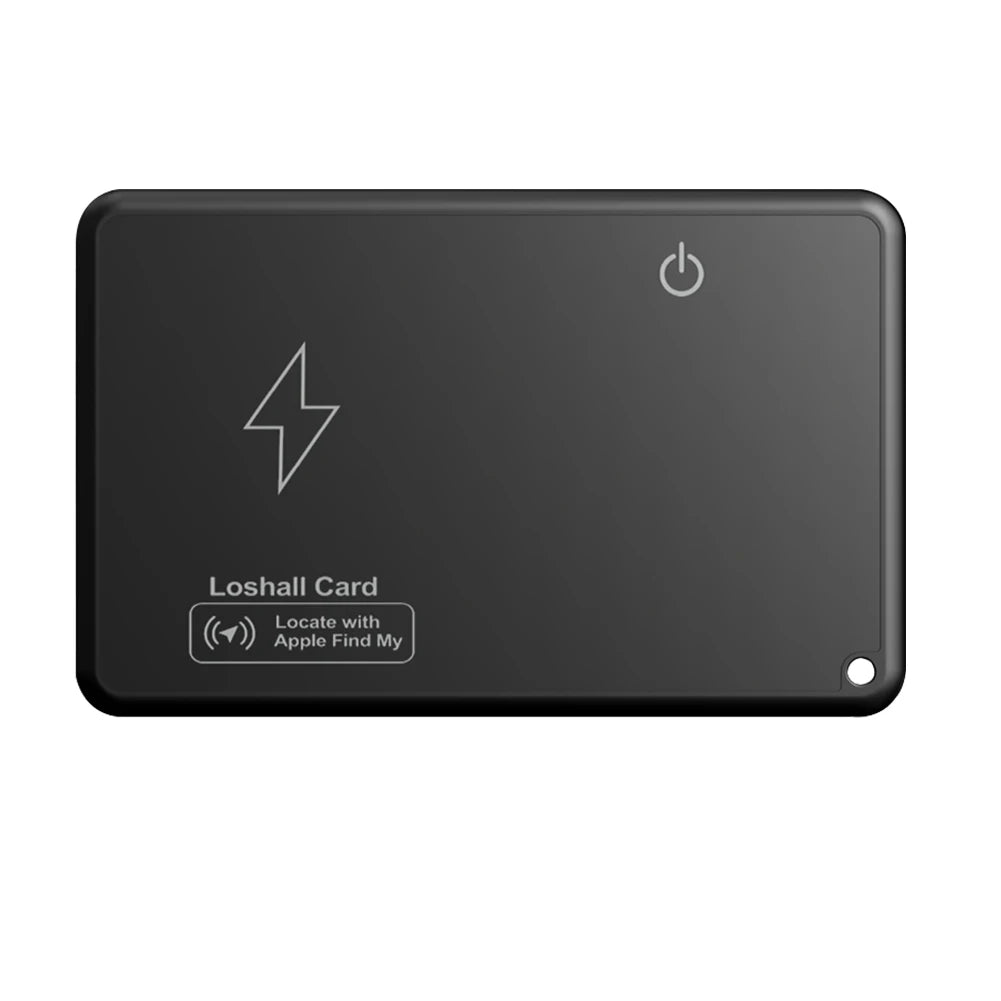 Wireless Charging Wallet Tracker Card Waterproof Work with Apple Find My App GPS Locator Thin GPS Item Finder for Purse Passport