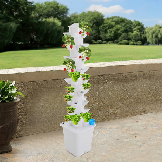 45 Hole Hydroponic Garden Vertical Tower Balcony Garden