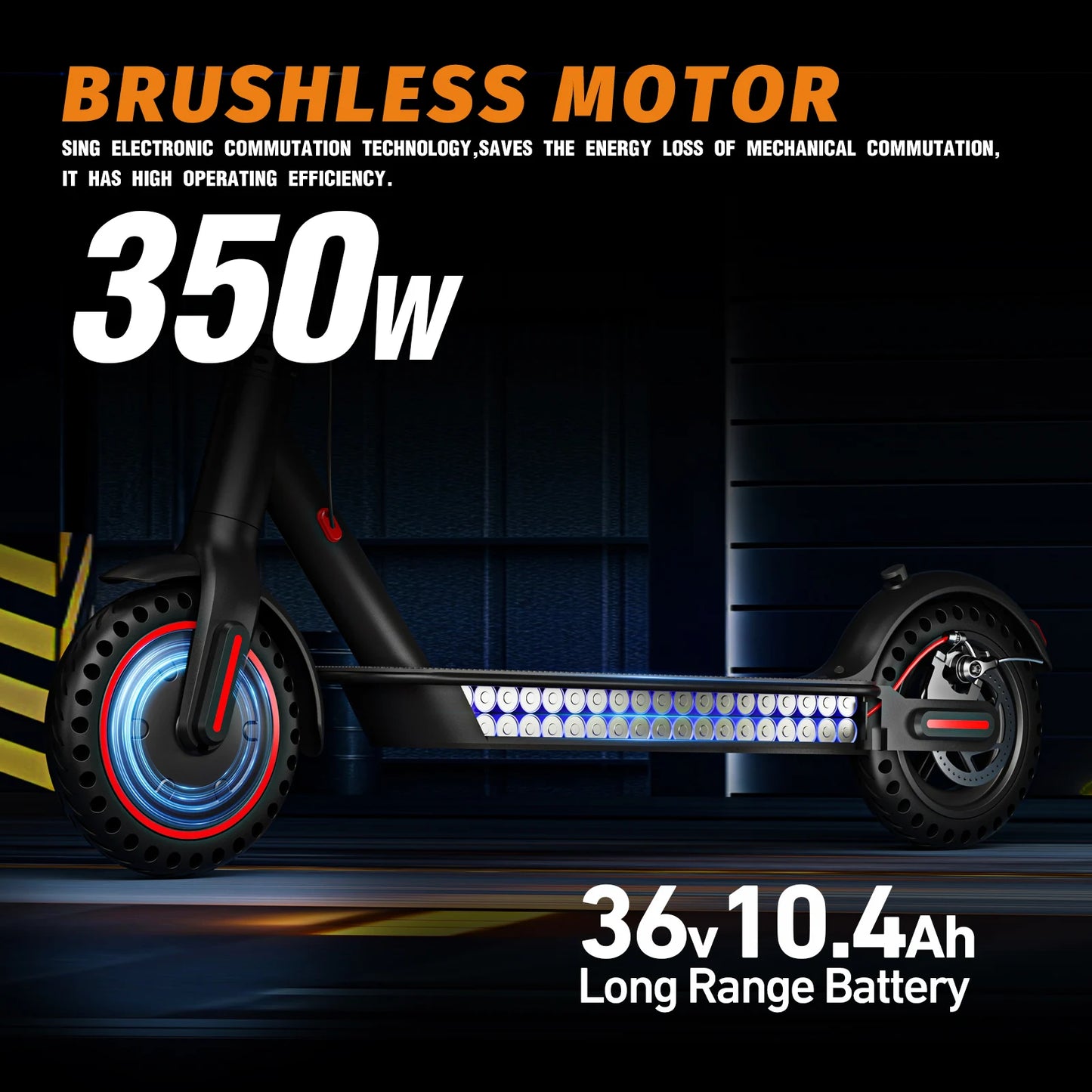 350W Foldable Electric Scooter for Adults Teens Explosion-proof Tires Dual Brake Lightweight APP