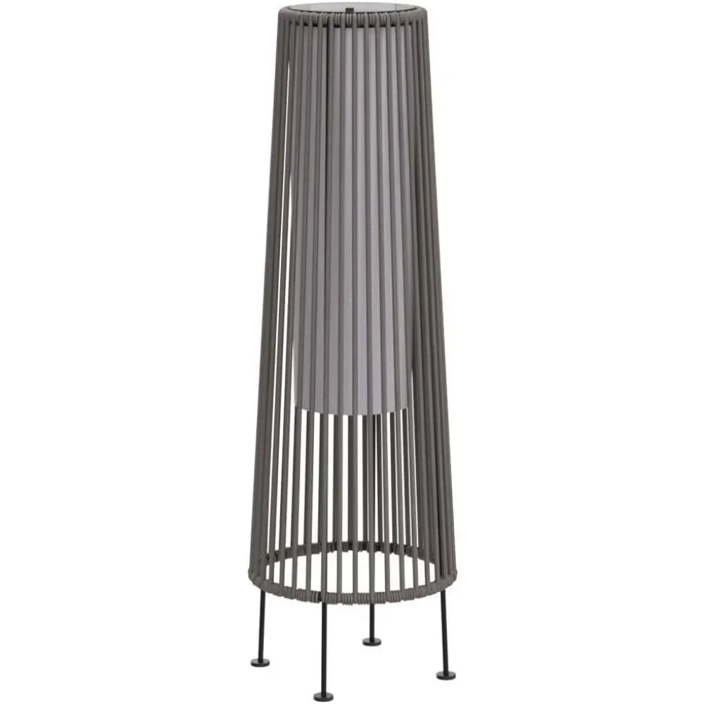 Outdoor Floor Solar Light 2-Pack, Wicker Solar Patio Lamp Waterproof Outside Deck Lamp for Porch, Yard, Garden, Lawn Decorations