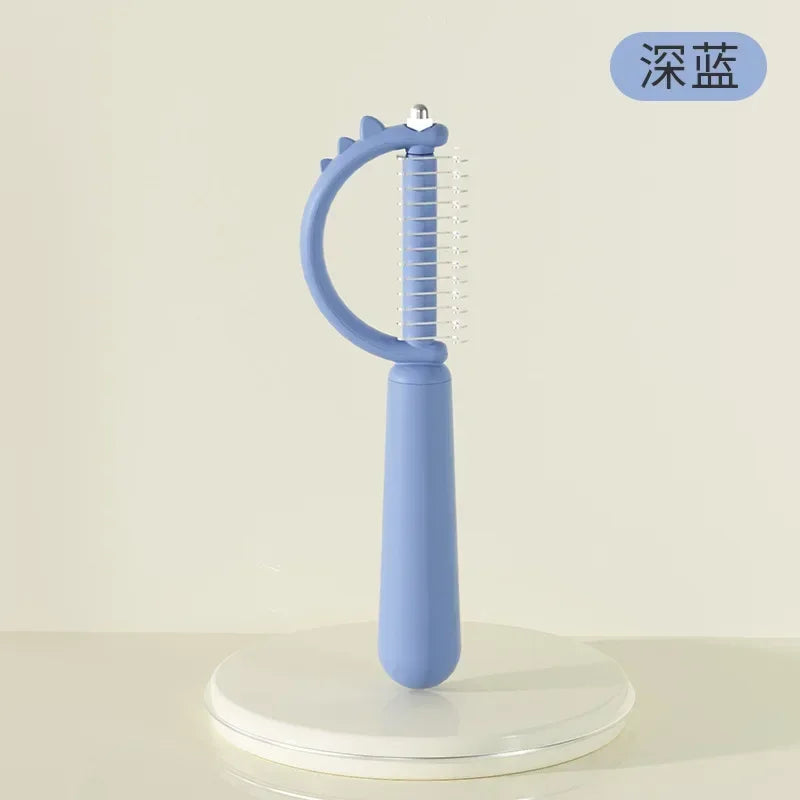 New Hair Removal Comb for Dogs Cat Detangler Fur Trimming Dematting Brush Grooming Tool for Matted Long Hair Curly Pet