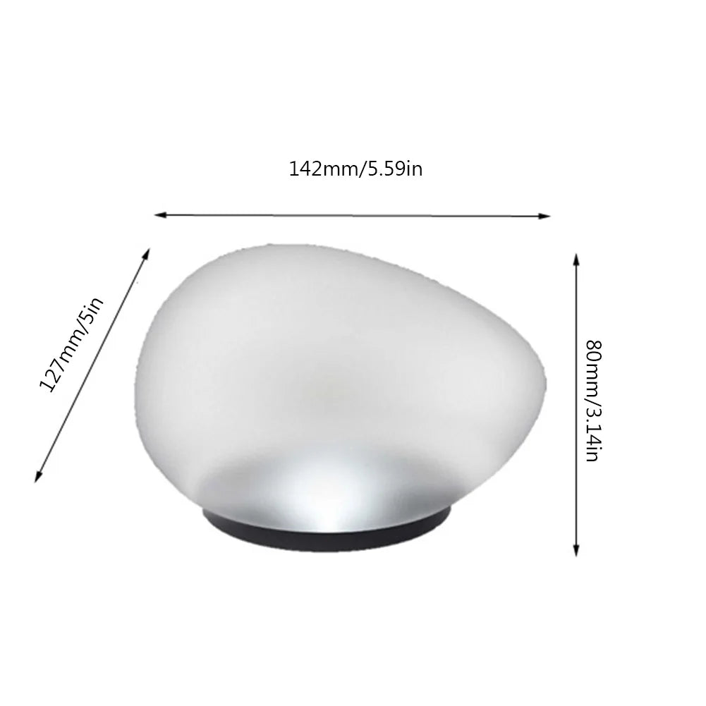 Glow Cobble Stone IP55 Waterproof Solar Garden Light Optical Control Solar Floor Light 600mAh Solar Pebble Lamp for Park Balcony