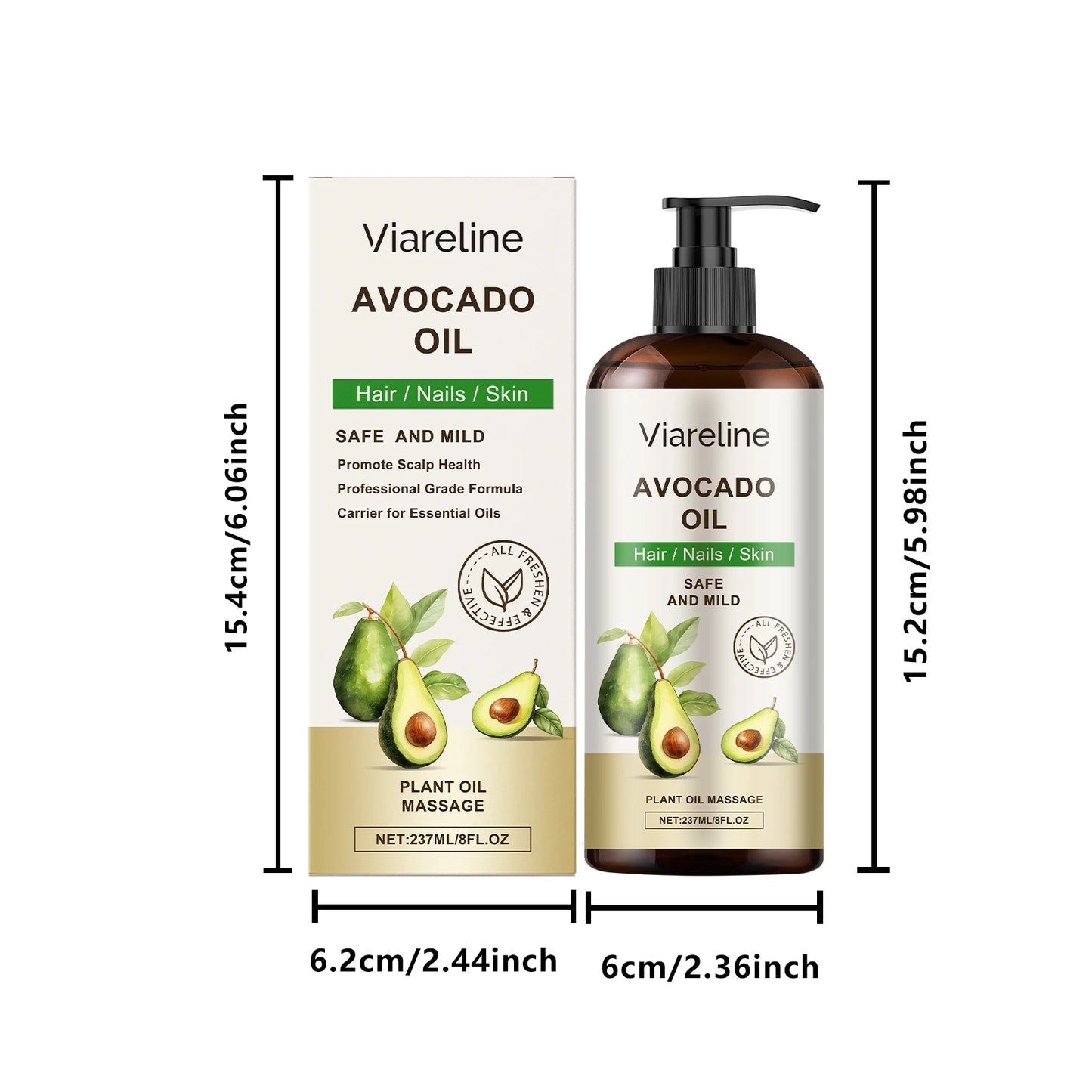 Avocado Body Care Oil Daily Nourishing Hair Skin Moisturize Promote Scalp Health Reduce Skin Dryness Multi Function Essence Oil
