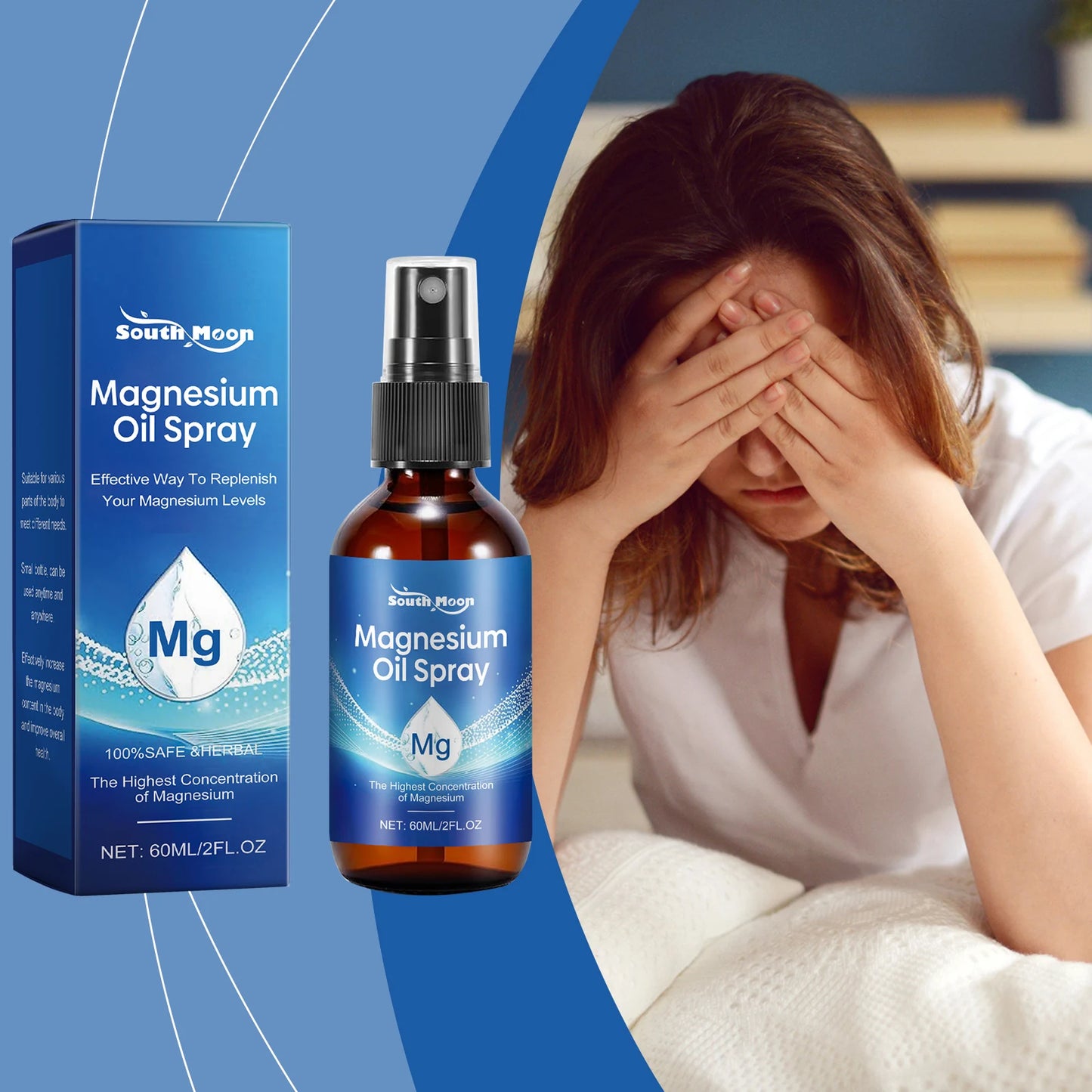 Tea Tree Oil Sleep Spray with Magnesium - Natural Muscle Relaxant for Better Sleep