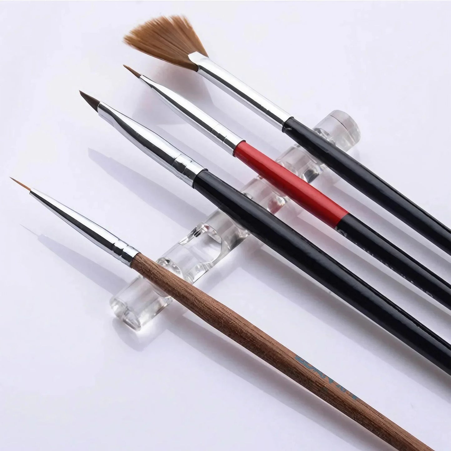 New Acrylic Transparent Nail Brush Holder Painting Pen Holder UV Gel Brush Display Stand Makeup Organizer