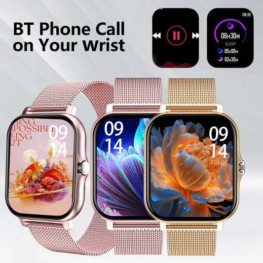 Smart Watch Wireless Calling Dial Sport Mode Reminder Fitness Monitoring for iPhone Android