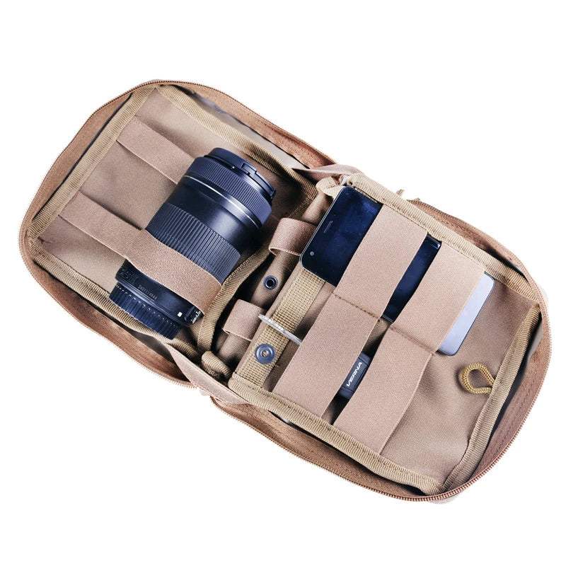 Utility 22CM Large Size Tactical Waist Bag Molle First Aid Bag Belt EDC Medical Pouch Emergency Training Bag Hunting Accessories