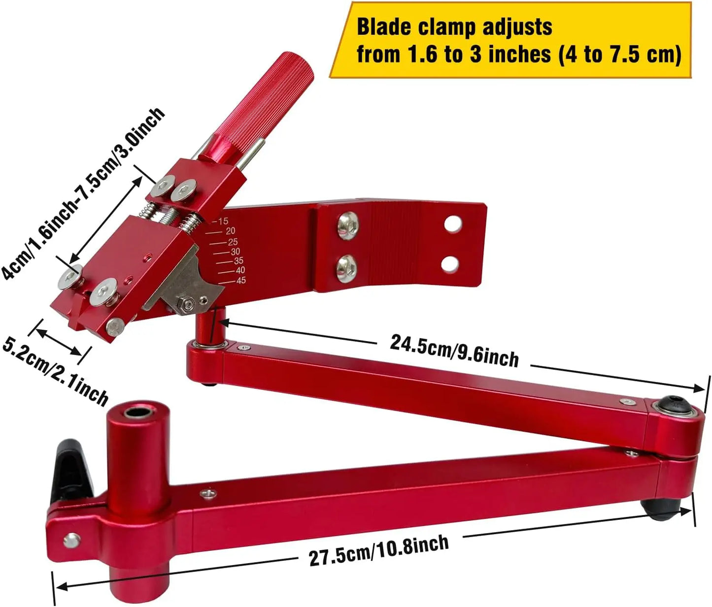 Lawn Mower Blade Sharpener - Updated Ball Bearing Manufacturing Handle, Suitable for Right and Left Hand Blades