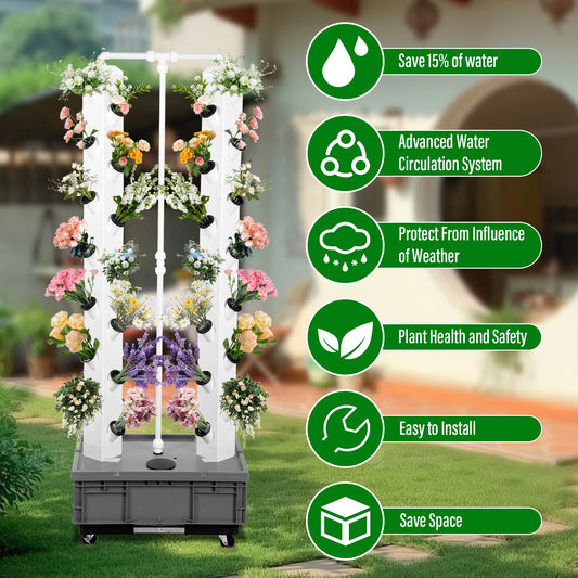 Tower Garden Hydroponic Growing System for Leafy Vegetables