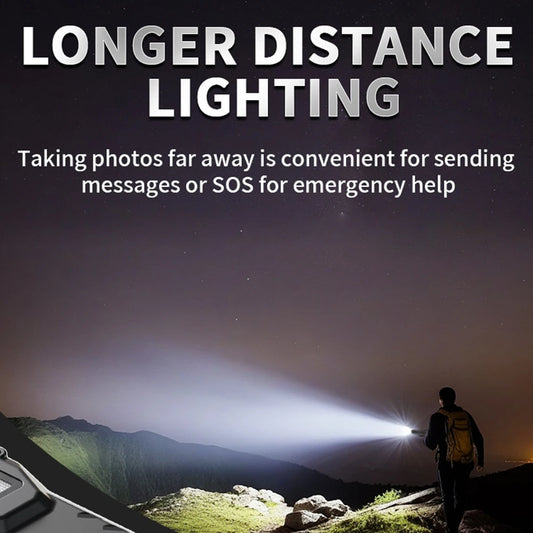 LED Super Bright Flashlight with Pen Clip Mini Camping Light 1200LM Outdoor Emergency Light 1000mAh for Camping Fishing Walking