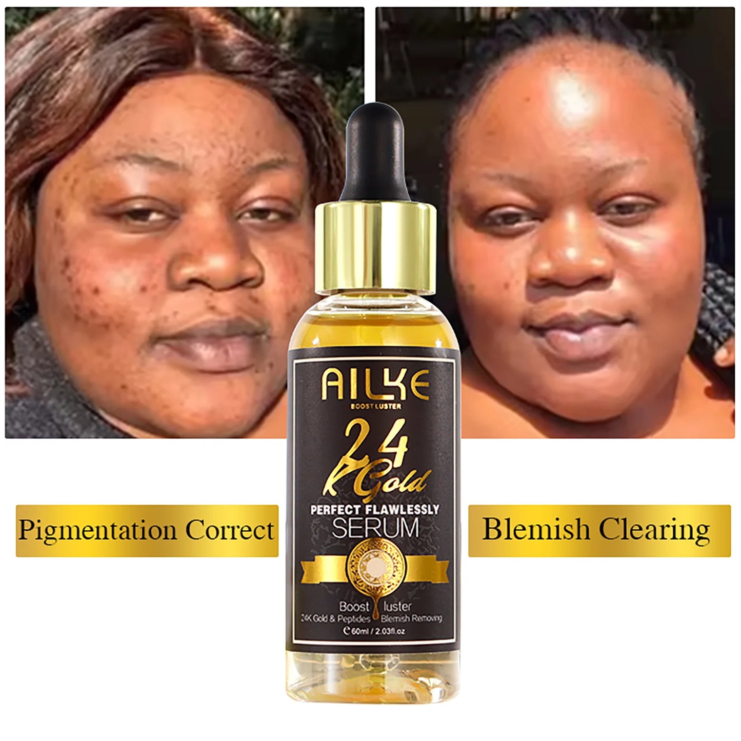 AILKE 24k Gold Perfect Flawlessly Soap, Brighten Skin, Oil Control, Exfoliating, Long-Lasting Scent, For Face & Body, 200g/7 oz
