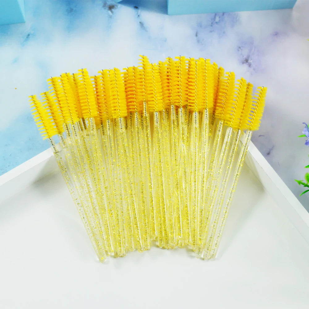 Brushes Eyelashes ExtensionsSupplies Makeup Brush Disposable Mascara Wands Applicator Lash Scrub