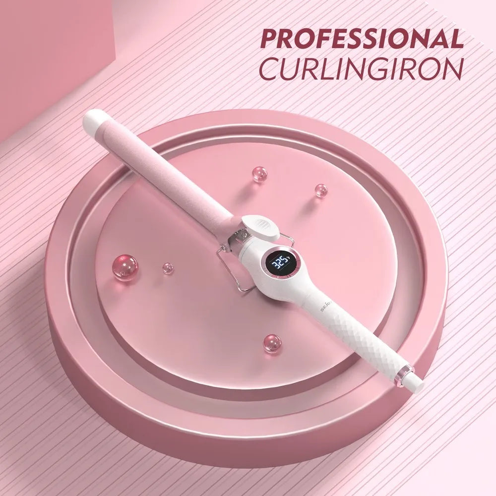 Hair Curling Iron Hair Curler Ceramic Curling Irons With Digital Temp Control US Type