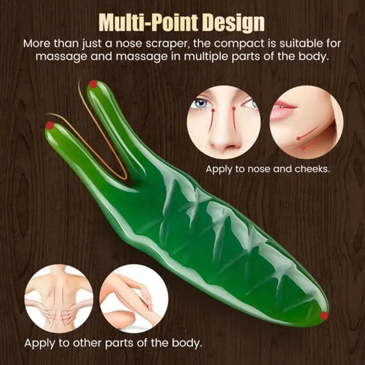 Natural Resin Gua Sha Gouache Scraper Massager for Face Eye Facial Nose Lifting Skin Care Beauty SPA Care Tools