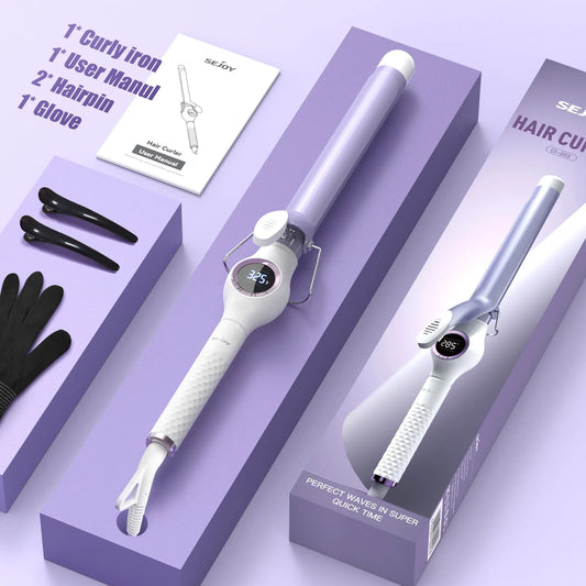 Hair Curling Iron Hair Curler Ceramic Curling Irons With Digital Temp Control US Type