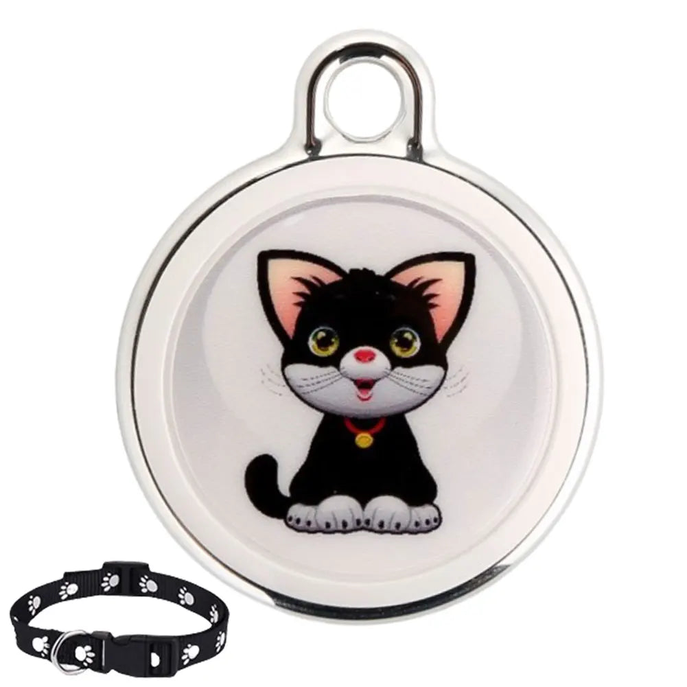 Pet Anti-Lost GPS Tracker Bluetooth Compatible Waterproof Smart Activity Tracker for Dogs Cats Kids Pets Keychain Wallet and Luggage