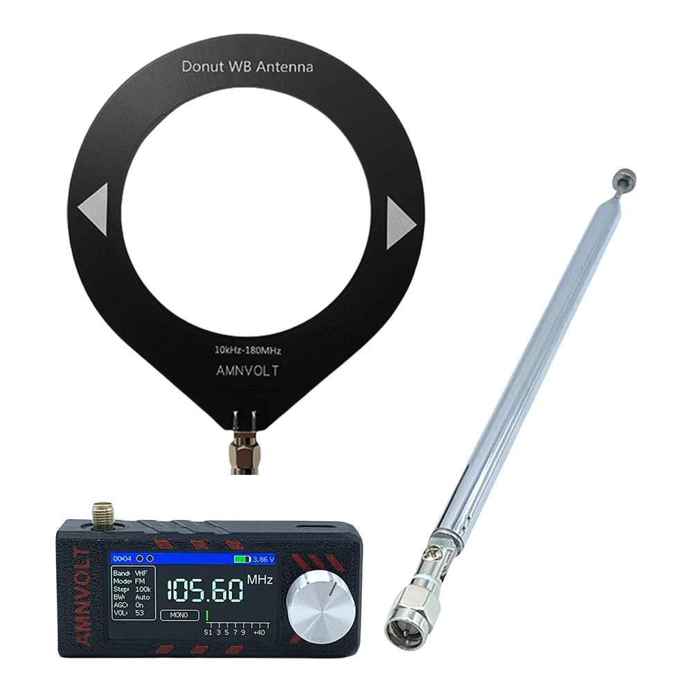 ATS MINI PRO 1.9 Inch SI4732 Pocket Mini Radio 0.5-108mhz LSB USB AM FM Radios HF SW MW VHF All Band Radio Receiver With Antenna