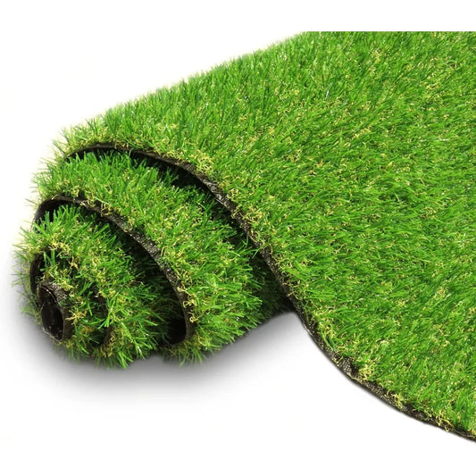 Artificial Turf Grass 8' X 9' with Drainage, 0.8 Inch Realistic Fake Grass Rug, for Garden, Backyard, Outdoor Lawn Landscape