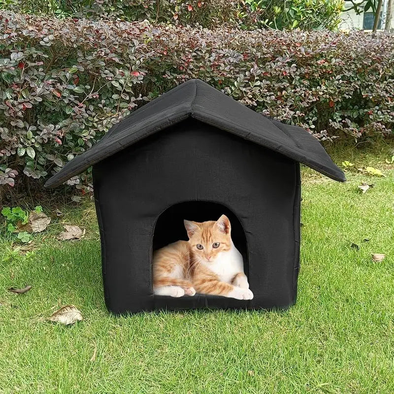 Waterproof Outdoor Pet House Thickened Cat Nest Tent Cabin Pet Bed Tent Shelter Cat Kennel Portable Travel Nest Pet Home