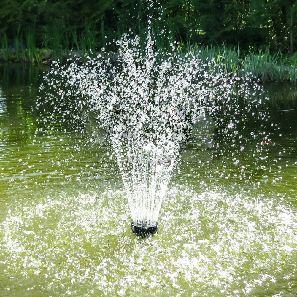 Solar Water Fountain Pump with Nozzles Solar Fountain Pond Pump Kit Solar Water Pump Kit for Garden Pool Pond Aquarium Fountain