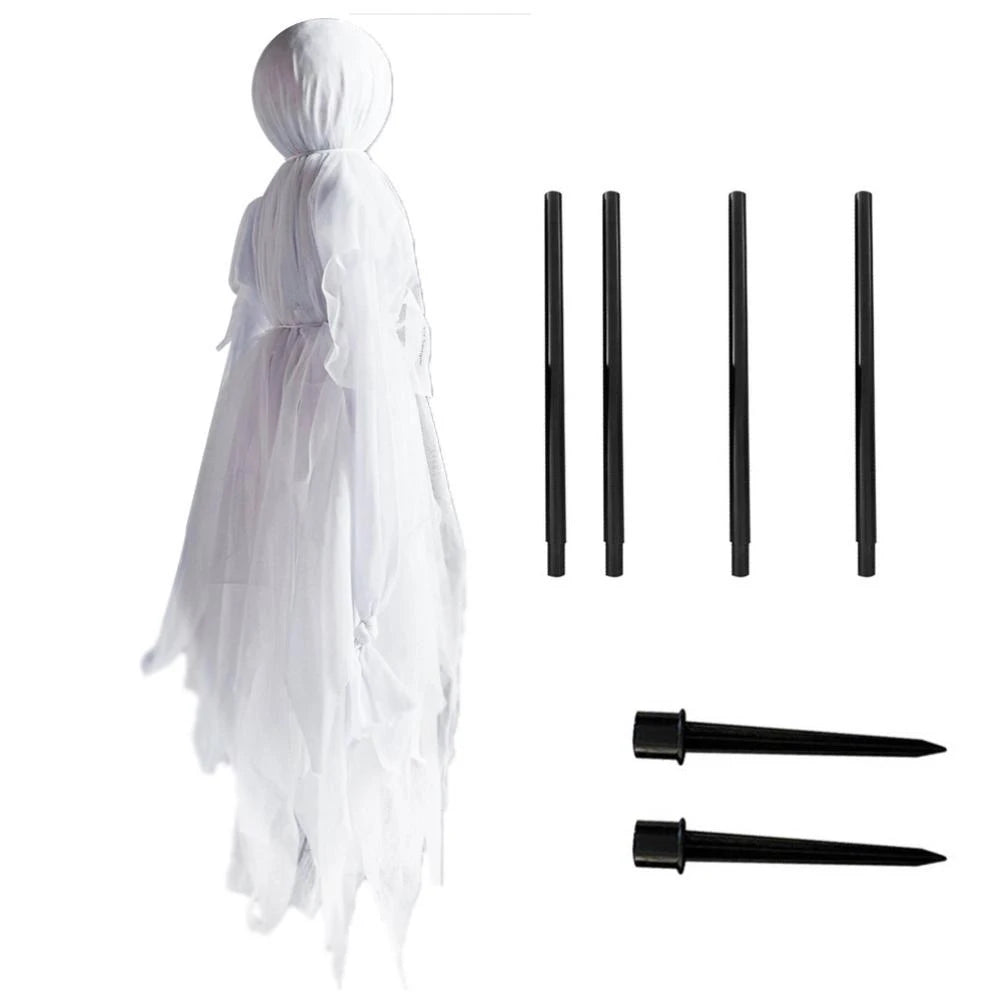 Halloween Creepy Witch Wizard With 7 Color LED Lights