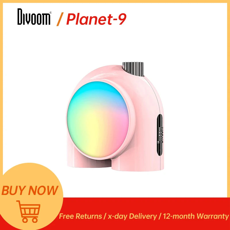 Divoom Planet 9 Mood Lamp With Programmable RGB LED Effects