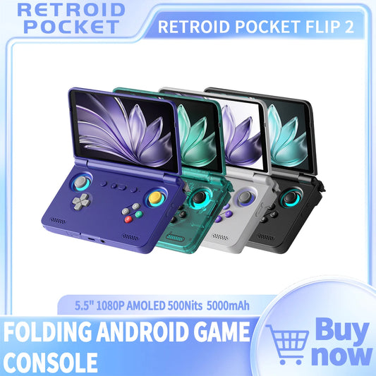 Retroid Pocket Flip2 Android13 Five Point Five Inch AMOLED