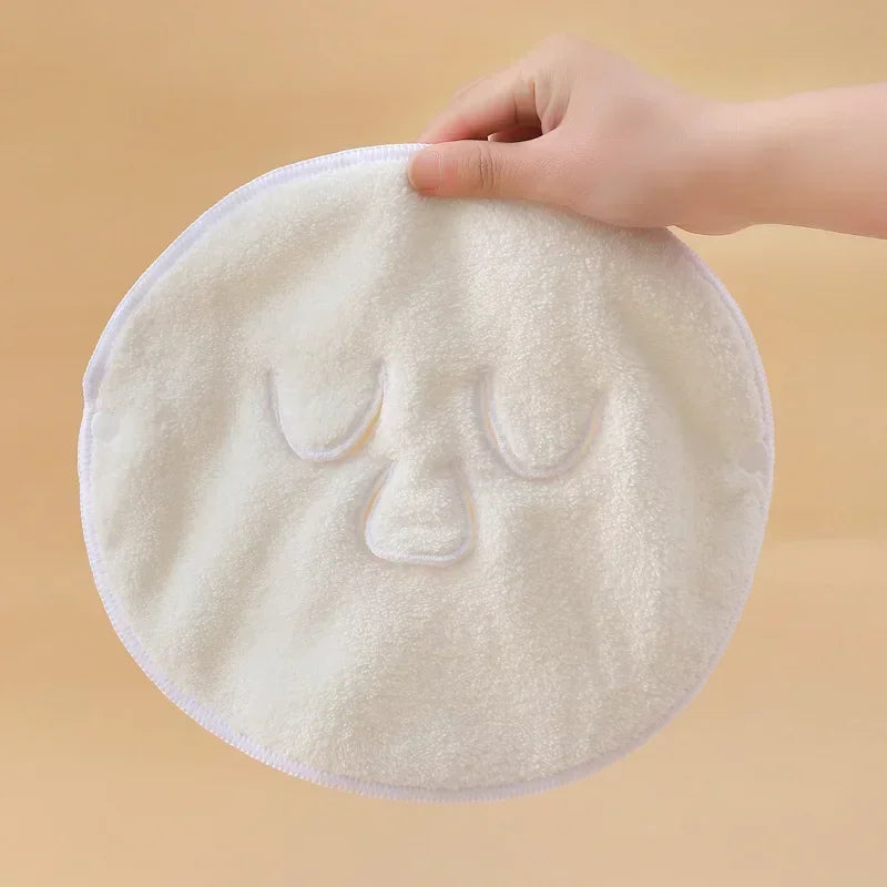 Hot Compress Face Towel Reusable Cotton Thickened Face Steaming Towel Moisturizing Mask Beauty Skin Care Tool for Salon Home Use