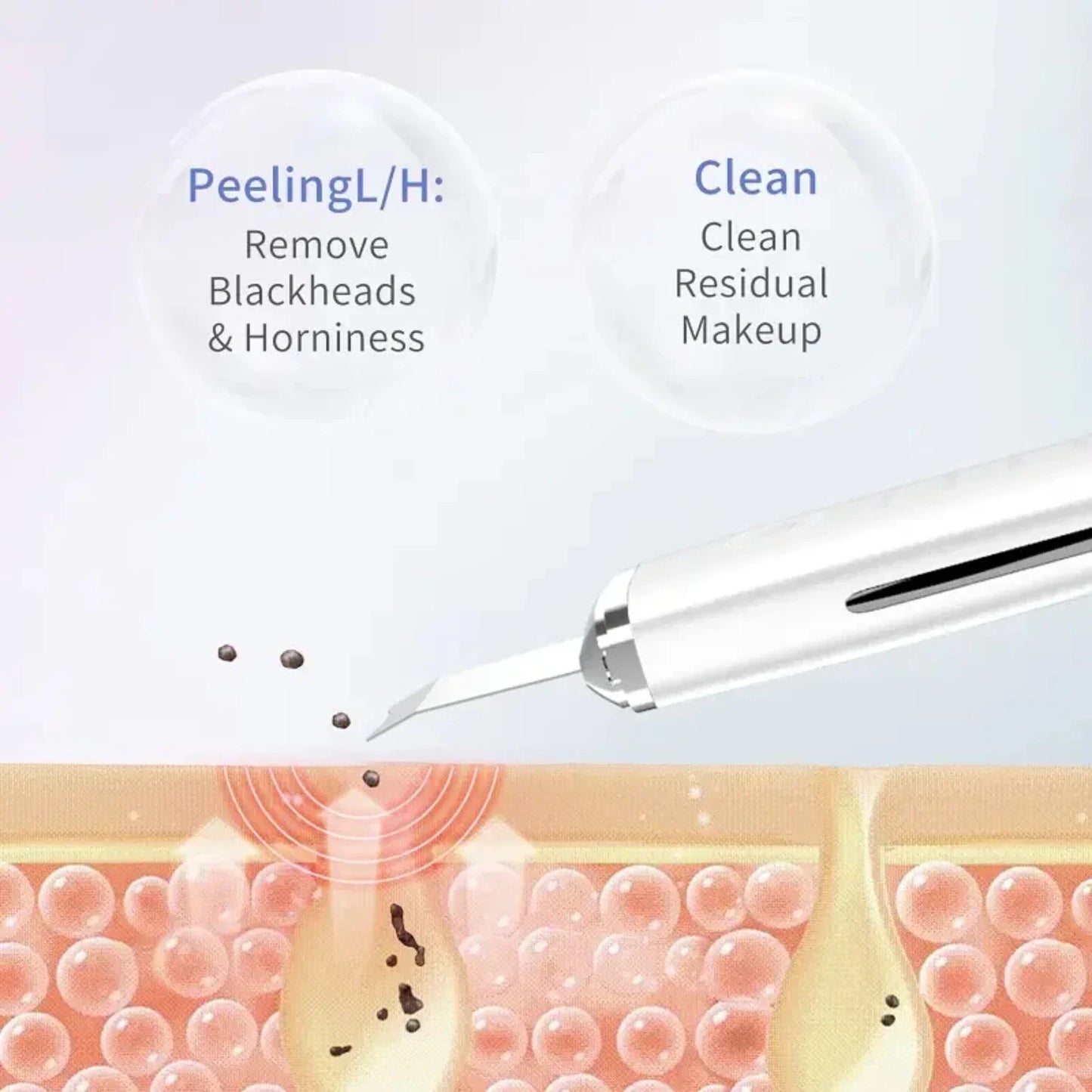 Advanced Ultrasonic Electric Facial Skin Scrubber for Deep Cleansing and Exfoliation at Home - Rejuvenate Your Skin with this Ul